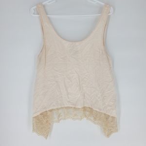 American Eagle medium linen lace tank top
